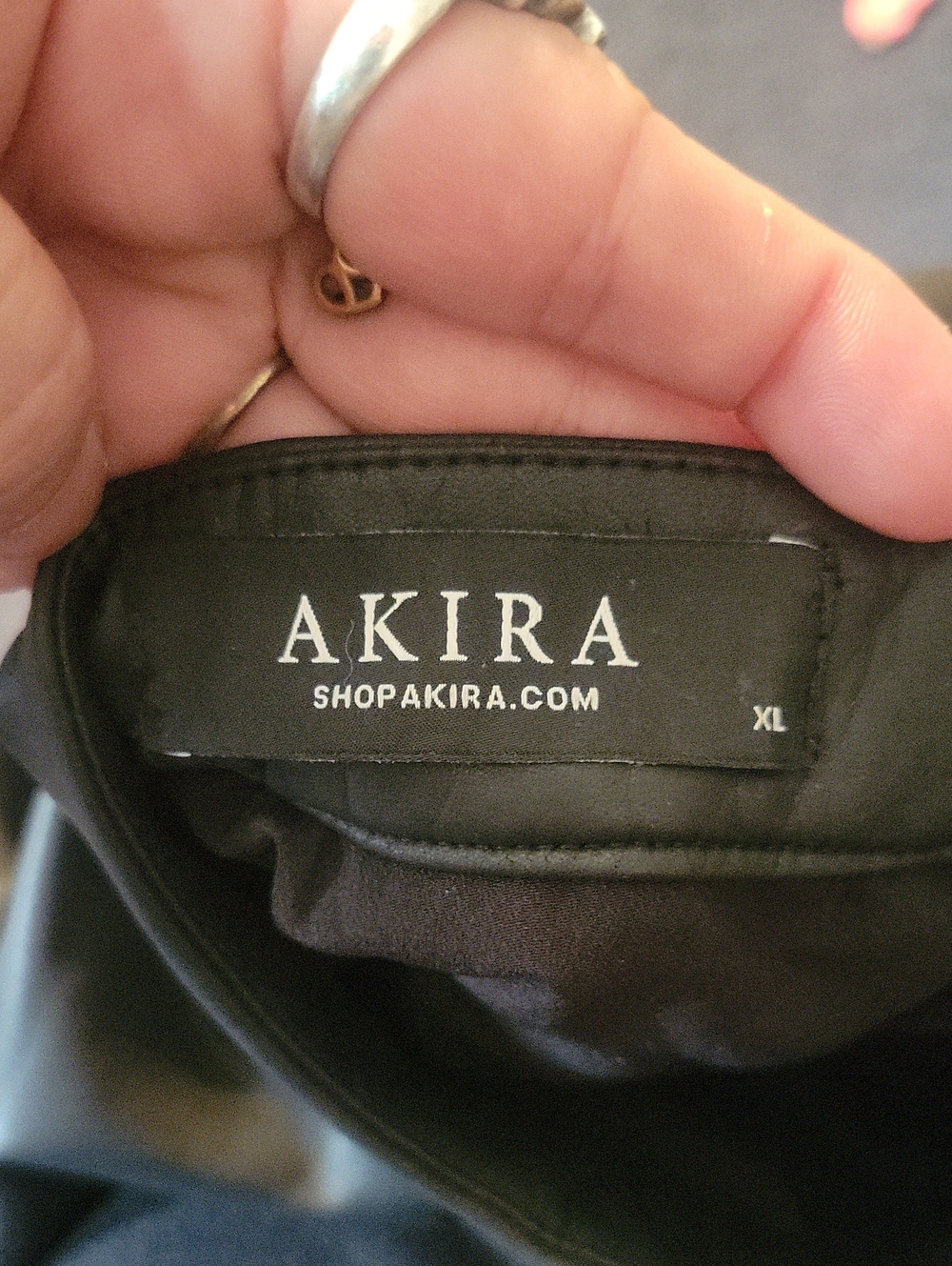 Akira Faux Leather Romper - Picture 10 of 10